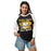 Woman wearing Klein Oak High School Panthers Unisex 3/4 Sleeve Raglan T-shirt 205
