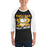Man wearing Klein Oak High School Panthers Unisex 3/4 Sleeve Raglan T-shirt 205