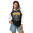 Woman wearing Klein Oak High School Panthers Unisex 3/4 Sleeve Raglan T-shirt 204