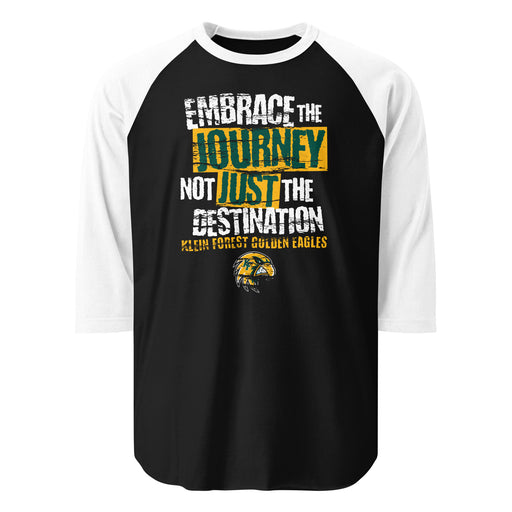 Klein Forest High School Golden Eagles Unisex 3/4 Sleeve Raglan T-shirt 232