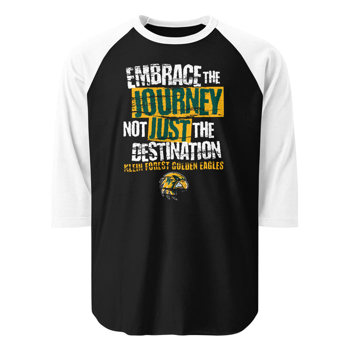 Klein Forest High School Golden Eagles Unisex 3/4 Sleeve Raglan T-shirt 232