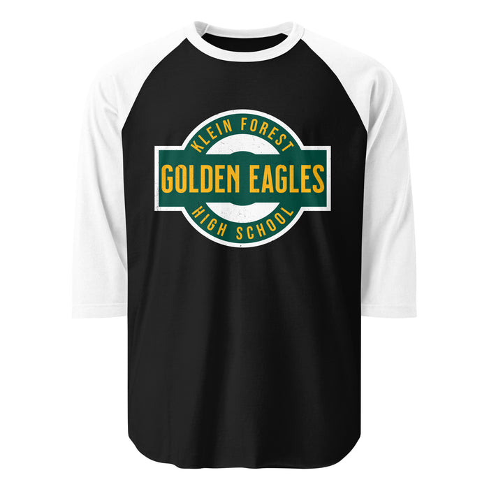 Klein Forest High School Golden Eagles Unisex 3/4 Sleeve Raglan T-shirt 211