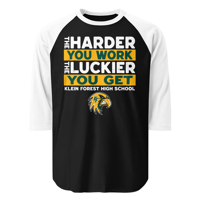 Klein Forest High School Golden Eagles Unisex 3/4 Sleeve Raglan T-shirt 238