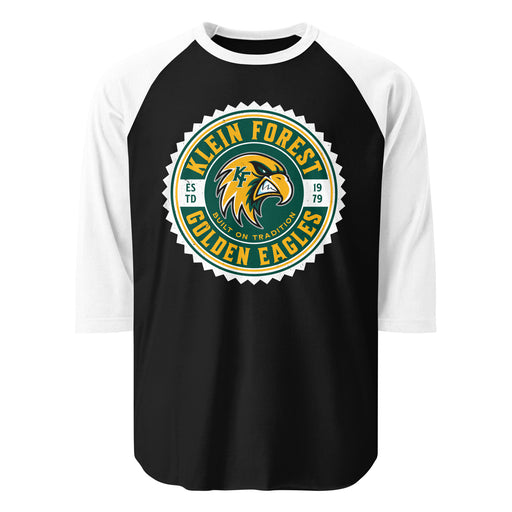 Klein Forest High School Golden Eagles Unisex 3/4 Sleeve Raglan T-shirt 203