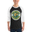 Man wearing Klein Forest High School Golden Eagles Unisex 3/4 Sleeve Raglan T-shirt 203