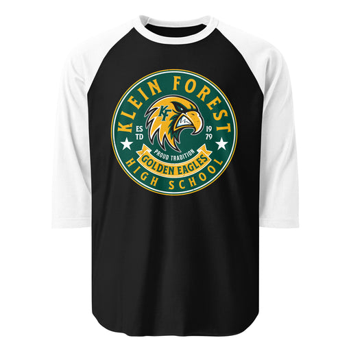 Klein Forest High School Golden Eagles Unisex 3/4 Sleeve Raglan T-shirt 215