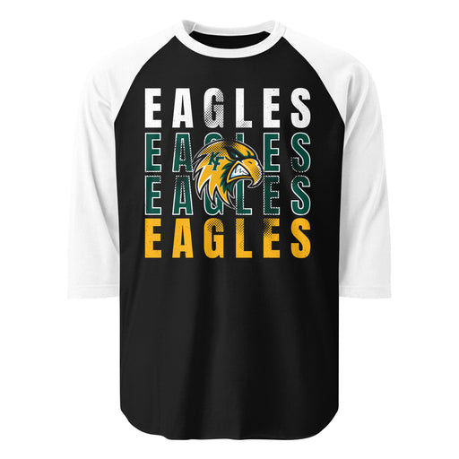 Klein Forest High School Golden Eagles Unisex 3/4 Sleeve Raglan T-shirt 233