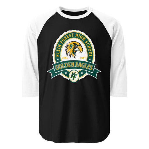 Klein Forest High School Golden Eagles Unisex 3/4 Sleeve Raglan T-shirt 212