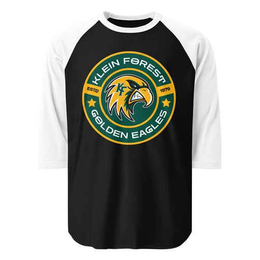 Klein Forest High School Golden Eagles Unisex 3/4 Sleeve Raglan T-shirt 239