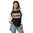 Woman wearing Jersey Village High School Falcons Unisex 3/4 Sleeve Raglan T-shirt 098
