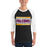 Man wearing Jersey Village High School Falcons Unisex 3/4 Sleeve Raglan T-shirt 098
