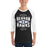 Man wearing Hebron High School Hawks Unisex 3/4 sleeve Raglan T-shirt 210