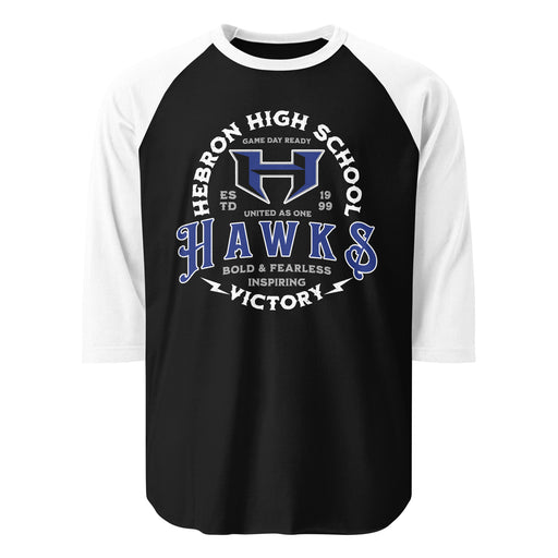 Hebron High School Hawks Unisex 3/4 sleeve Raglan T-shirt 206