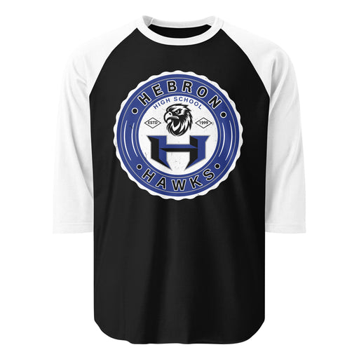 Hebron High School Hawks Unisex 3/4 sleeve Raglan T-shirt 216