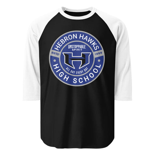 Hebron High School Hawks Unisex 3/4 sleeve Raglan T-shirt 239