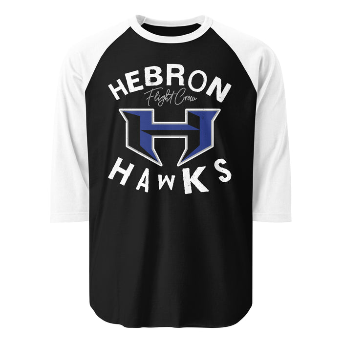 Hebron High School Hawks Unisex 3/4 sleeve Raglan T-shirt 228