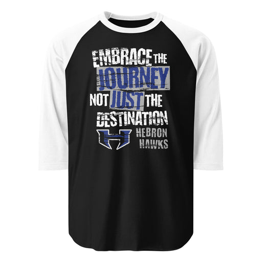 Hebron High School Hawks Unisex 3/4 sleeve Raglan T-shirt 232