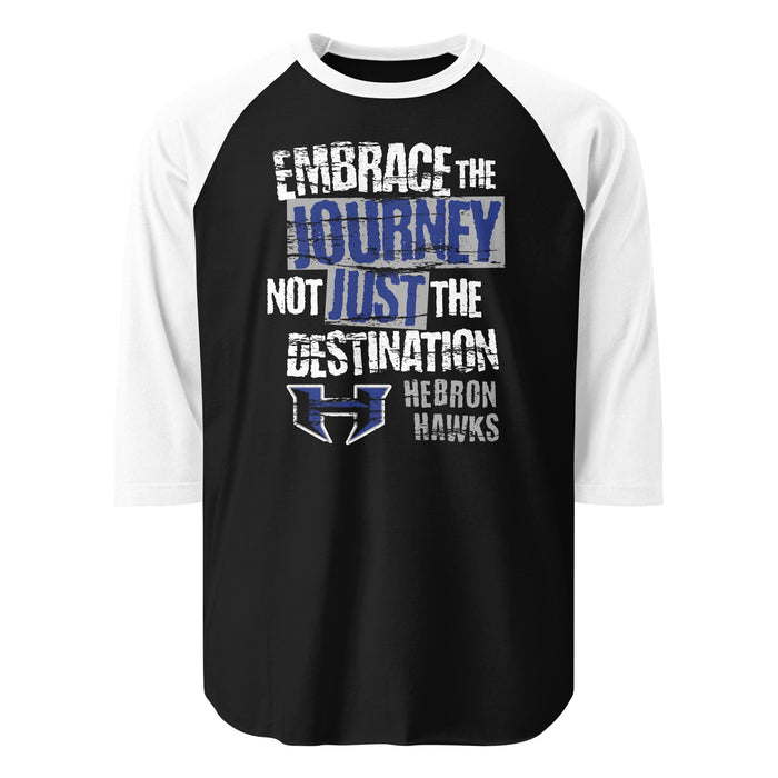 Hebron High School Hawks Unisex 3/4 sleeve Raglan T-shirt 232