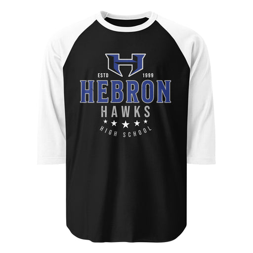 Hebron High School Hawks Unisex 3/4 sleeve Raglan T-shirt 217