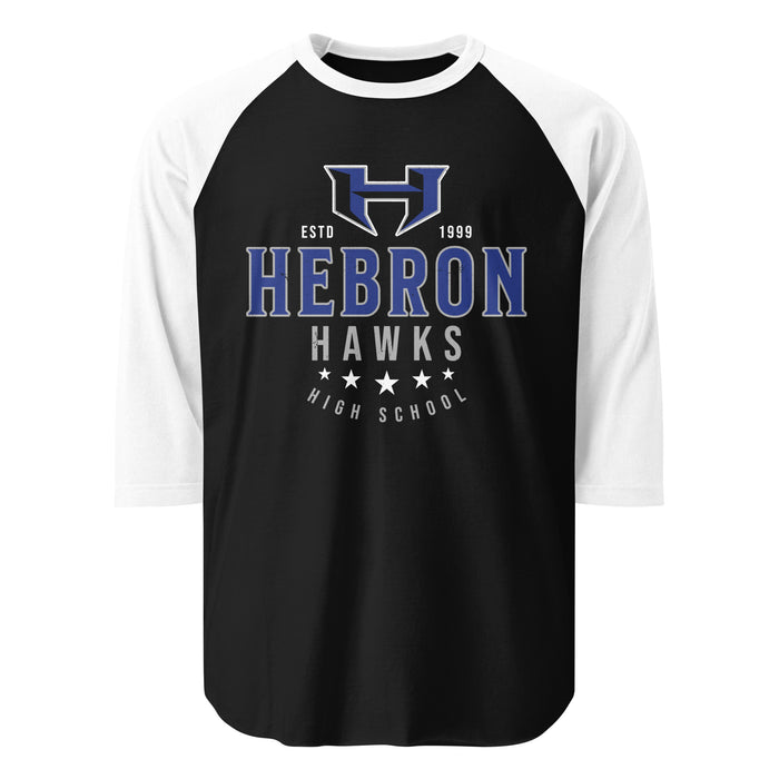 Hebron High School Hawks Unisex 3/4 sleeve Raglan T-shirt 217
