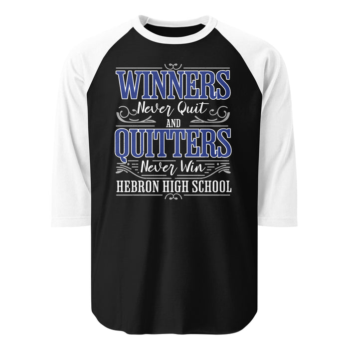 Hebron High School Hawks Unisex 3/4 sleeve Raglan T-shirt 237