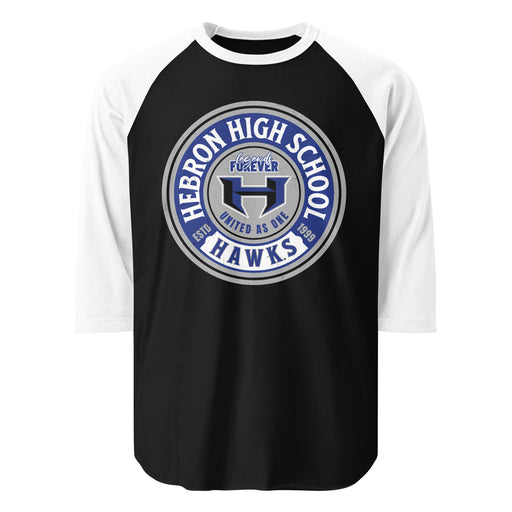 Hebron High School Hawks Unisex 3/4 sleeve Raglan T-shirt 220