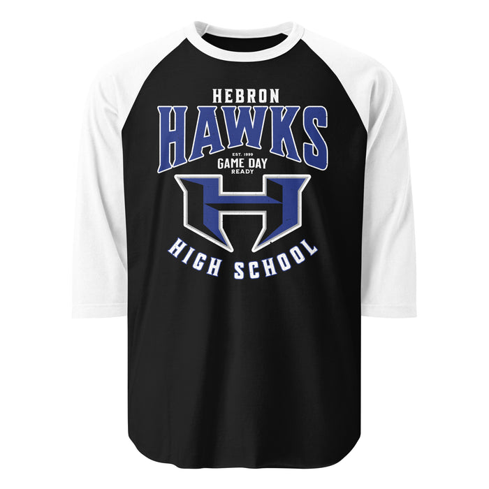 Hebron High School Hawks Unisex 3/4 sleeve Raglan T-shirt 213