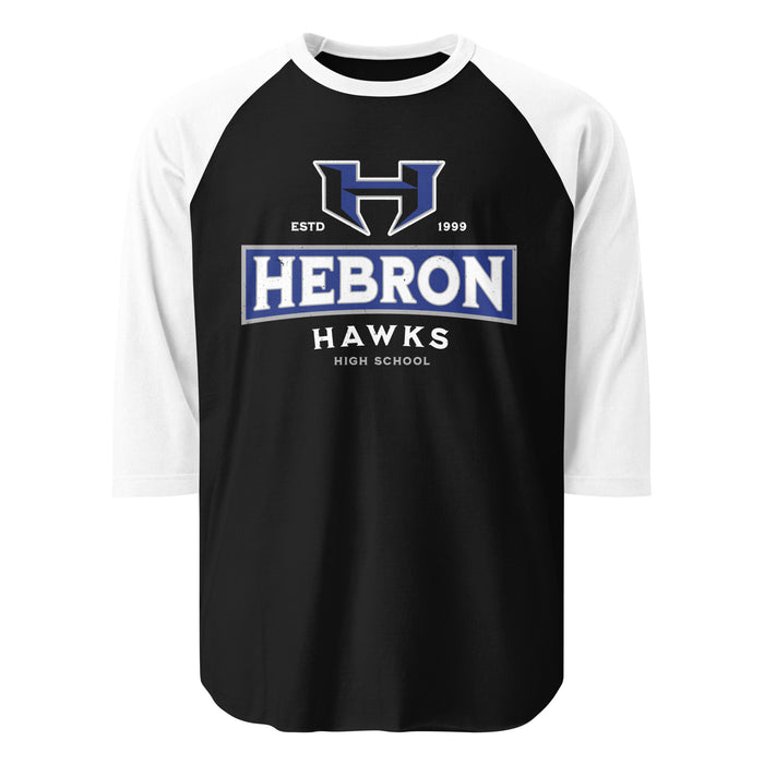 Hebron High School Hawks Unisex 3/4 sleeve Raglan T-shirt 202