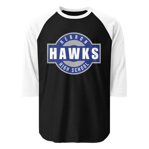 Hebron High School Hawks Unisex 3/4 sleeve Raglan T-shirt 011