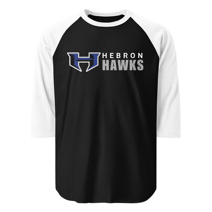Hebron High School Hawks Unisex 3/4 sleeve Raglan T-shirt 200