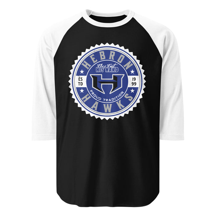 Hebron High School Hawks Unisex 3/4 sleeve Raglan T-shirt 203