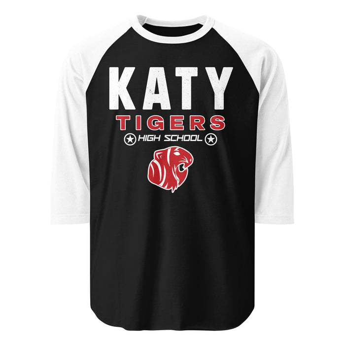 Katy High School Tigers Unisex 3/4 sleeve Raglan T-shirt 003