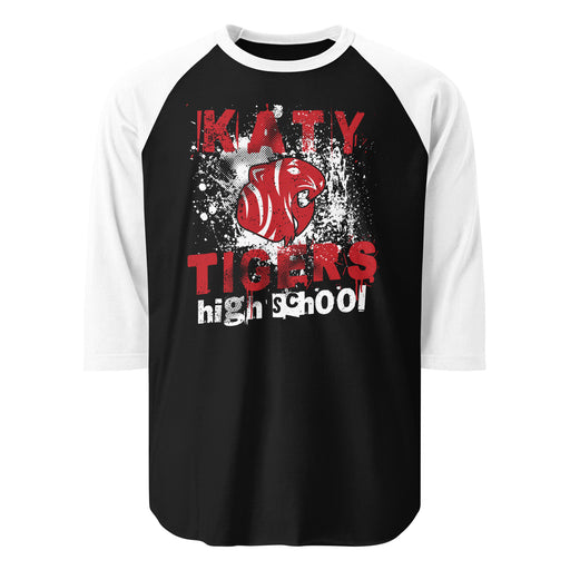 Katy High School Tigers Unisex 3/4 sleeve Raglan T-shirt 205