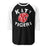 Katy High School Tigers Unisex 3/4 sleeve Raglan T-shirt 228