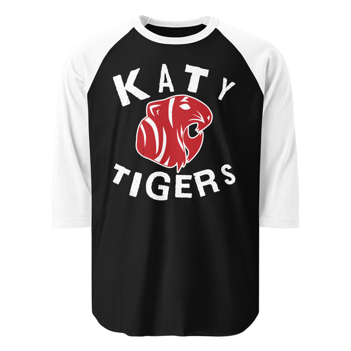 Katy High School Tigers Unisex 3/4 sleeve Raglan T-shirt 228