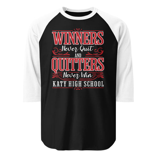 Katy High School Tigers Unisex 3/4 sleeve Raglan T-shirt 237