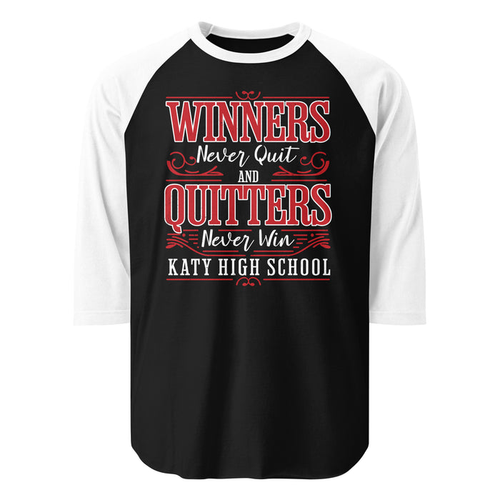 Katy High School Tigers Unisex 3/4 sleeve Raglan T-shirt 237