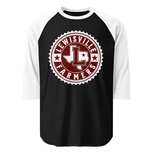 Lewisville High School Farmers Unisex 3/4 Sleeve Raglan T-shirt 203