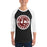 Man wearing Lewisville High School Farmers Unisex 3/4 Sleeve Raglan T-shirt 203