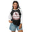 Woman wearing Lewisville High School Farmers Unisex 3/4 Sleeve Raglan T-shirt 219