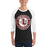 Man wearing Lewisville High School Farmers Unisex 3/4 Sleeve Raglan T-shirt 216