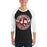 Man wearing Lewisville High School Farmers Unisex 3/4 Sleeve Raglan T-shirt 239