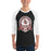 Man wearing Lewisville High School Farmers Unisex 3/4 Sleeve Raglan T-shirt 212