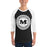 Man wearing Martin High School Warriors Unisex 3/4 sleeve Raglan T-shirt 216