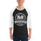 Man wearing Martin High School Warriors Unisex 3/4 sleeve Raglan T-shirt 206