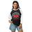 Woman wearing Martin High School Warriors Unisex 3/4 sleeve Raglan T-shirt 208