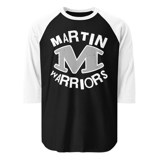 Martin High School Warriors Unisex 3/4 sleeve Raglan T-shirt 228