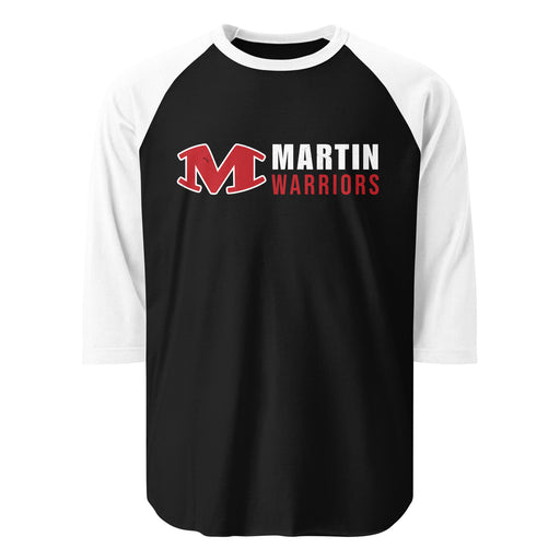 Martin High School Warriors Unisex 3/4 sleeve Raglan T-shirt 200