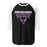 Morton Ranch High School Mavericks Unisex 3/4 sleeve Raglan T-shirt 003