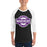 Man wearing Morton Ranch High School Mavericks Unisex 3/4 sleeve Raglan T-shirt 009